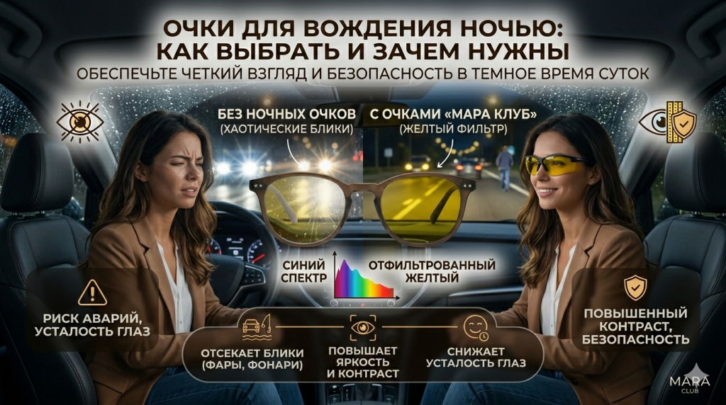 Очки для вождения как выбрать ? Мара Клуб (Mara Club)