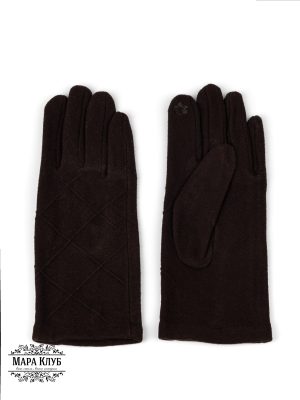 ПЕРЧАТКИ ЖЕНСКИЕ МАРА КЛУБ Арт. МС404 Цвет КОРИЧНЕВЫЙ Размер - OVERSIZE
